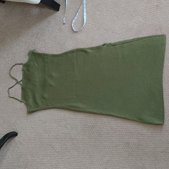 Abercrombie & Fitch Dresses & Skirts - Abercrombie & Fitch Rib Knit Strappy Back Side Slit midi Dress XL